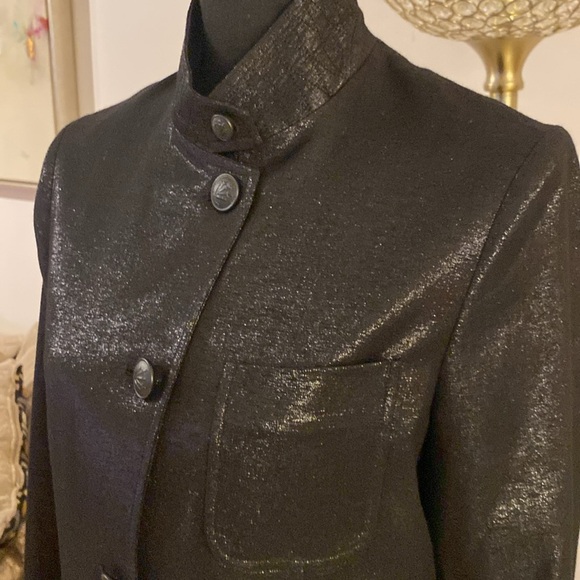 Rag & Bone Black Blazer with Metallic Sheen size 6 - Picture 8 of 11